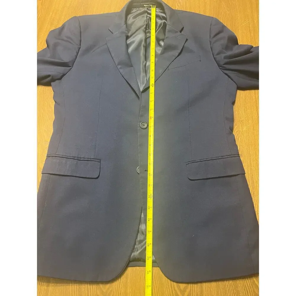 Suit 2 Piece Jacket and Pants, Navy, Slim Fit